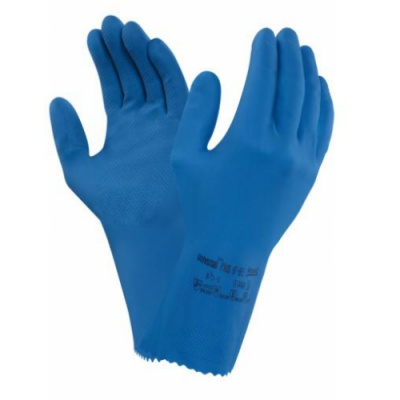 Ansell Universal Plus 87-665 Chemical-Resistant Latex Gauntlet Gloves